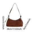 thumbnail image 5 of Handbags for Women, Retro Suede Handbag Purse Shoulder Bag For Women Work Travel Daily (Light Brown), 5 of 5