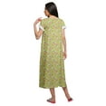 thumbnail image 4 of Moomaya Printed WoMen's Cotton Nightwear Short Sleeve Sleepwear Nightdress, 4 of 5