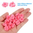thumbnail image 4 of Unique Bargains Mini Satin Ribbon Roses Tiny Fabric Flowers Embellishments Rosettes Applique Rose Red 50 Pcs, 4 of 5