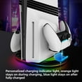thumbnail image 3 of Support Vertical Universel pour PS5 Pro et PS5 Slim, Station de Refroidissement Verticale pour Console de Jeu avec Éclairage RVB, Support pour Écouteurs et Concentrateur USB 2.0 pour Appareils Externes, 3 of 5