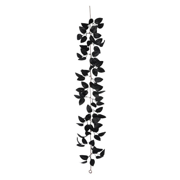 geerera Fall Garland, Black Autumn Vine, 3.3 FT Maple Leaf Sunflower Berry Pumpkin Garland for Mantel Decor, Table Centerpiece, Thanksgiving Party