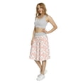 thumbnail image 3 of Women's Poppy Flower Thriving Garden Botany A-line Printed Skirt Casual Wear, XL, Pale Green Off White, by Ambesonne, 3 of 6