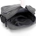 thumbnail image 3 of Bolsa bandolera de lona reflectante para hombre, funda para teléfono, trabajo, viaje (gris vertical) Likrtyny Para Estrenar, 3 of 9
