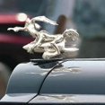 thumbnail image 3 of Hood Ornament Cartoon Coyote Rocket/Gunner Car Hood Decoration Auto 3D Emblem Sticker Badge Bonnet Car Decoration Wile E Coyote, 3 of 5