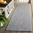 thumbnail image 2 of SAFAVIEH Sisal All-Weather Dania Solid Indoor/Outdoor Runner Rug, Dark Grey, 2'2" x 8', 2 of 7
