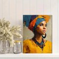 thumbnail image 2 of Stretched African Woman Portrait Canvas Afrocentric Ethnic Home Living Room Wall Art Decor, 2 of 8