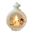 thumbnail image 2 of Christmas Snow Globe Lantern with LED Swirling Glitter Retro Santa Claus, Snow Globe Lighted Christmas Decorations, Battery Operated Glitter Lantern for Holiday Season Home Decor, 2 of 8
