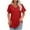 Red, variant on XuJwPNcy Womens Eyelet T Shirts V Neck Short Sleeve Casual Tops Loose Basic Tees with Curved Hem