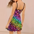 thumbnail image 2 of Colofrul Rainbow Leopard Sleeveless Dresses Slip Dress Women's Dresses Dresses For Womens, 2 of 6
