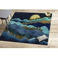 thumbnail image 4 of Gold Forest Landscape Rugs, View Rug, Entry Rugs, Luxury Rugs, Runner Rug, Car Mat Rugs, Pattern Rug, View Rugs, Accent Rugs, Navy Blue Rug, 3.9'x5.9' - 120x180 cm, 4 of 8