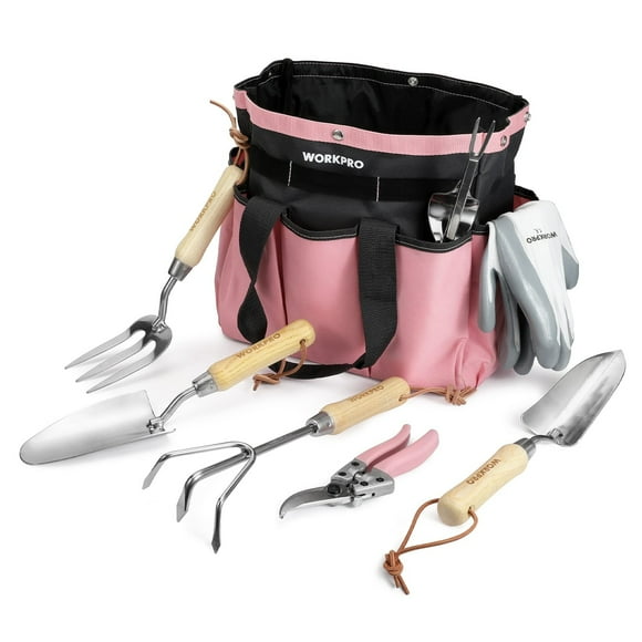Blush Bloom Garden Tool Kit with Tote and Gloves