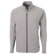 thumbnail image 2 of Men's Cutter & Buck Gray Iowa Hawkeyes Big & Tall Adapt Eco Knit Hybrid Recycled Full-Zip Jacket, 2 of 3
