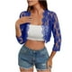 thumbnail image 3 of Ropa de maestra/o,Cárdigan holgado de encaje, blusa con cuello en V y mangas 3/4, top suave y extragrande para mujer, ropa de casa, sopatenor, 3 of 9