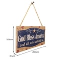 thumbnail image 2 of Celebre la cultura americana con una decoración rústica colgante para su fiesta del Día de la Independencia Placas de pared vintage del 4 de julio, 2 of 8