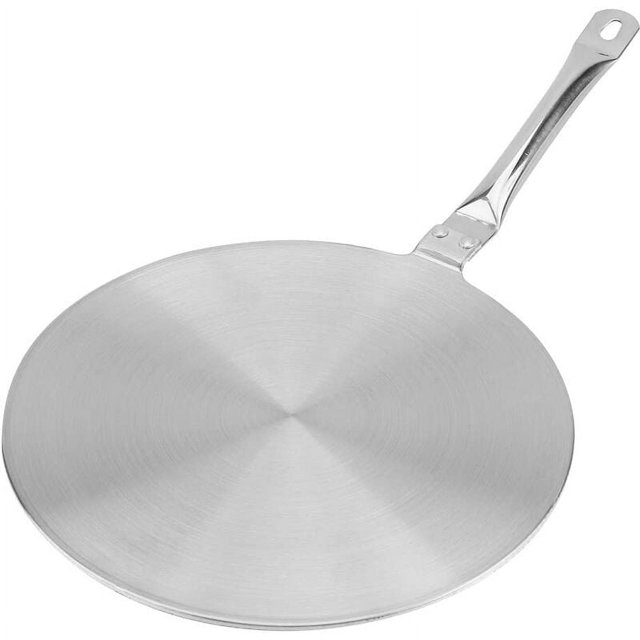 Diffuseur de Chaleur Polyvalent, Plaque de Diffusion à Induction en Acier Inoxydable avec Poignée, Haute Qualité pour Cuisinière à Gaz et Plaque à Induction, Distribution Uniforme de la Chaleur Fourniture Ménagère