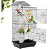 Bestpet 39-inch Roof Top Large Flight Parrot Bird Cage Accessories, Black, Metal