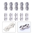 thumbnail image 3 of Lefu 10PCS Wire Rope Clamp Rope Connector Duplex Clamp Stainless Steel for Wire Rope, 3 of 8