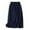 Blue A, variant on Long Flowy Skirts for Women, Casual Loose High Waisted Mid Length Pleated Split Button Pocket Skirt Black B XXL