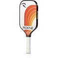 thumbnail image 3 of Rokne Curve Classic Fiberglass Pickleball Paddle Long Handle Racket with Pro Grit Texture, Tangerine, 3 of 12