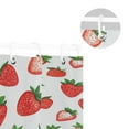 thumbnail image 5 of Yayeee Shower Curtain with Hooks 72"x72" Waterproof Fabric Bathroom Hanging Decor, Strawberry, 5 of 5
