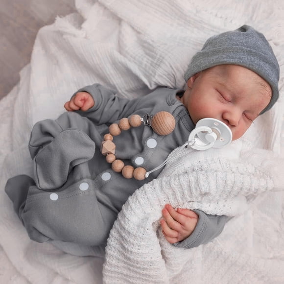 Muñeca Reborn WOOROY Levi de 18 pulgadas con cuerpo completo de vinilo para niño