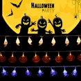 thumbnail image 1 of Halloween String Lights Colorful Pumpkin Spider Ghost String Exclusive Scary Halloween Lights, 1 of 10