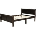 thumbnail image 4 of Queen Size Wood Platform Bed with Headboard No Box Spring Needed Wood Slat Support, 4 of 8