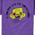 thumbnail image 3 of Instant Message - A Zombie Ate My Homework - Toddler & Youth Short Sleeve Graphic T-Shirt, 3 of 7