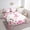 Pink Teal Green, variant on Erosebridal Twin Bed in a Bag Initial Letter Comforter Set with Sheets 7Pieces All Season Bowknot Alphabet Bedding Sets with Comforter,Pillow Sham,Flat Sheet,Fitted Sheet and Pillowcase