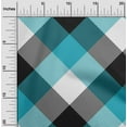 thumbnail image 2 of oneOone Cotton Cambric Teal Blue Fabric Tartan Sewing Craft Projects Fabric Prints By Yard 56 Inch Wide, 2 of 4