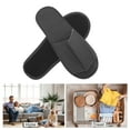 thumbnail image 4 of Unique Bargains 1 Pair Disposable Slippers Foldable Open Toe Anti-slip Hotel Slippers Black, 4 of 5