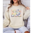 thumbnail image 3 of Ink Printed Image NOT a Quilt Patch - 3 Bunnies Easter Patchwork Pullover Sand Sweatshirt Adult X-Large, 3 of 7