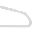 thumbnail image 4 of Simplify Slim Velvet Plastic Clothes Hangers, 25 Count, White, 4 of 8