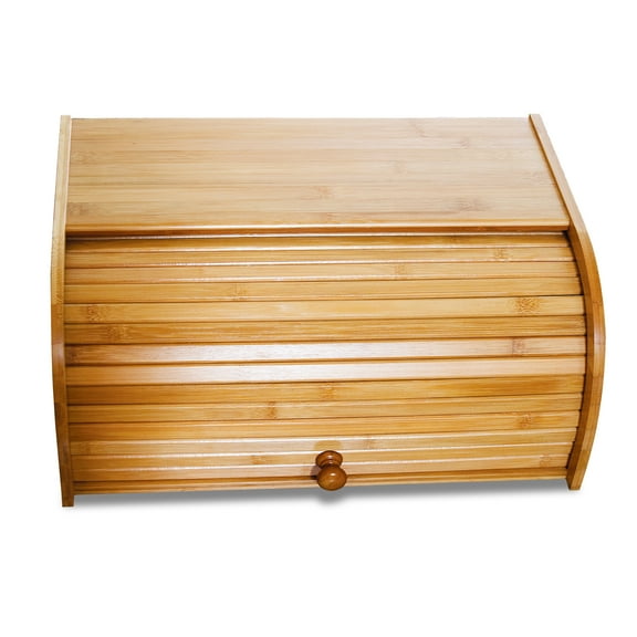Lipper International 8846 Bamboo Wood Rolltop Bread Box, 15-3/4" x 10-3/4" x 6-3/4"