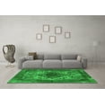 thumbnail image 3 of Ahgly Company Indoor Rectangle Oriental Green Industrial Area Rugs, 7' x 9', 3 of 4