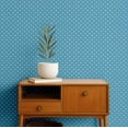 thumbnail image 2 of S4Sassy Peel & Stick Textured Vinyl Wallpaper, Urban Chic Polka Dot Print Contact Paper Waterproof- Blue,25"x120", Removable Modern Wall Covering for Home Decor in Bedroom & Living Areas, 2 of 9
