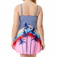 thumbnail image 3 of HAWEE Maillots de Bain Tankini pour Femme Grande Taille avec Boyshort Réglable, 5XL, 3 of 6