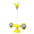 thumbnail image 1 of lionlar Cat Indoor Toys Interactive Cat Toy 360 Degree Rotation Catnip Ball Kitten Toys Yellow, 1 of 9