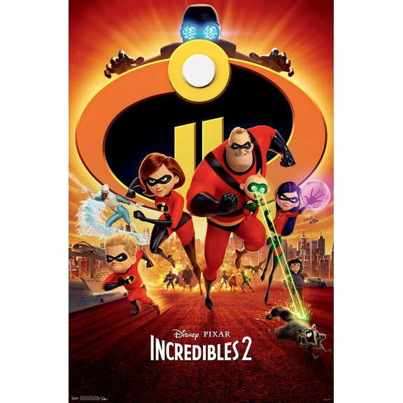 Disney Pixar The Incredibles 2 - One Sheet Wall Poster, 22.375" x 34"