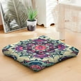 thumbnail image 7 of Paisley Meditation Cushion, Boho Floor Pillow for Sitting and Yoga, Square Pillow 22 x 22, 7 of 7