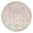 thumbnail image 6 of Wonnitar 6'Round Light Pink Boho Area Rug, Circle Washable Rug for Playroom Kids Room, Soft Floral Nursery Rug Pastel Rug Non Slip, Pastel Carpet for Bedroom Living Room, 6 of 11