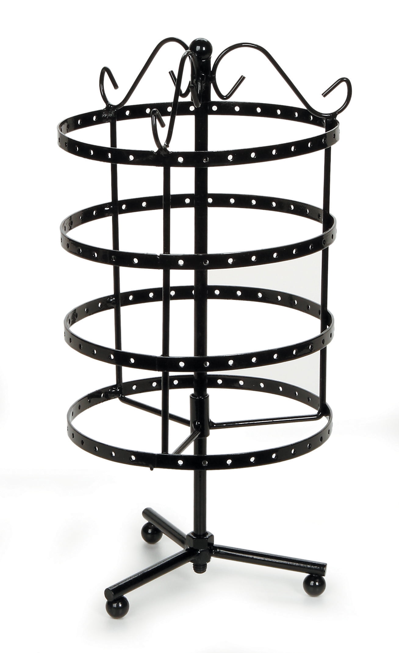Rotating Black Metal 24 Slots Card Jewelry Spinning Display Rack 20” Tall -  general for sale - by owner - craigslist