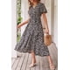 thumbnail image 4 of Vestido PRETTYGARDEN Bohemio Floral Cruzado con Cinturón XXL, 4 of 7