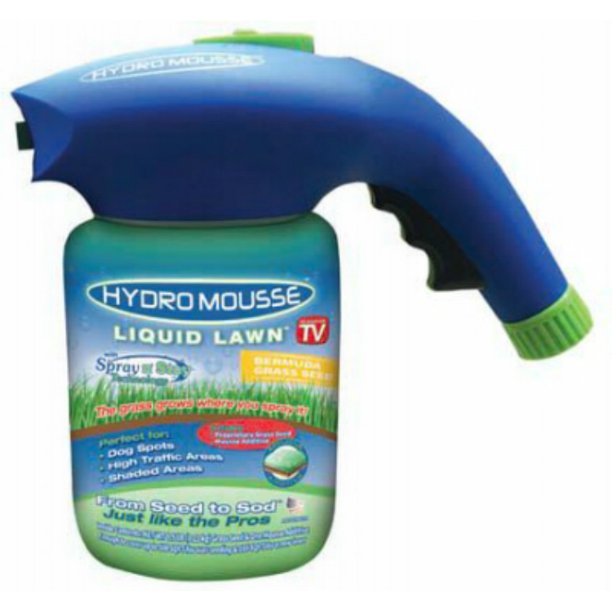 Hydro Mousse 170006 Liquid Lawn Bermuda Grass Seed, Spray