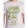 thumbnail image 4 of Humor Men's and Big Men's Dinking Problem Pickleball Graphic Tee with Short Sleeves, Size S-3XL, 4 of 5