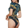 thumbnail image 2 of Balery Astronaut Starry Night Body de cuello redondo de manga corta para mujer Tops de manga corta Tops básicos-XX-Large, 2 of 7