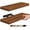 Walnut, variant on Floating Shelves for Wall, Bathroom Shelves Wall Mounted for Kitchen, Bedroom, Bathroom Storage Over Toilet, Hanging Book Shelf for Home Decor Living Room (Rustic Brown, 2 Pack)