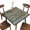 Striped, variant on Blue Green Octopus Fitted Tablecloth Round Ocean Turtle Theme Elastic Edge Table Cover, Polyester Table Pad Cloth for Indoor Outdoor Party Dinner Patio Decor Fits Tables Up to 52" - 56"