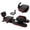 Red, variant on Muweixin Black Leg Stretcher, Heavy Duty Steel Split Machine with PU Leather Padding, for Home Gym, Dance Training