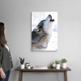 thumbnail image 2 of Great Big Canvas "Gray Wolf Howling"  by Mark Newman Gray    Wrapped Canvas Print Wall Artwork, 2 of 7